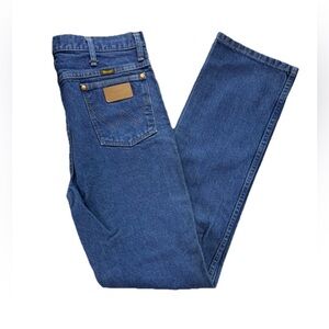 Wrangler Cowboy Cut Jeans Men's 35 x 36 936PWD Blue Denim Western Rodeo Slim Fit